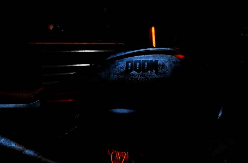 《毁灭战士:黑暗时代》联名款定制机车细节图3