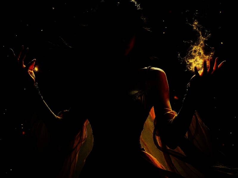 网友使用 Grok 生成的女巫图片1