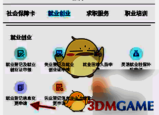 内蒙古人社APP就业登记信息变更申请页面图片