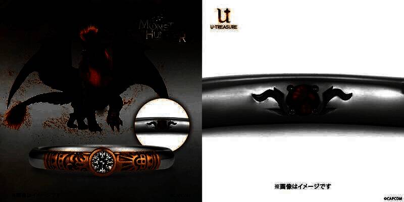 《怪物猎人》联动U - Treasure主题订婚戒指细节展示图3