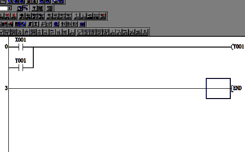 绘制的简单PLC程序图片