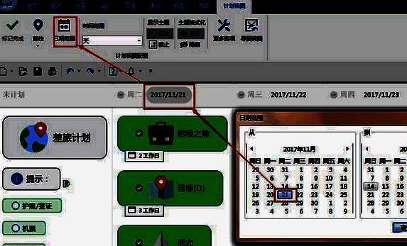 MindManager日期范围配图