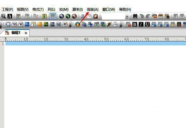 点击高级菜单的界面图片