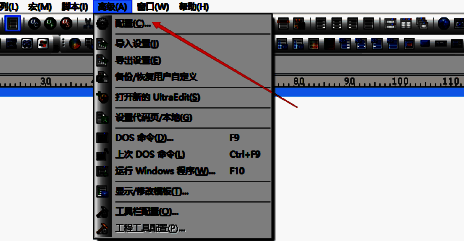 选中UltraEdit配置选项配图