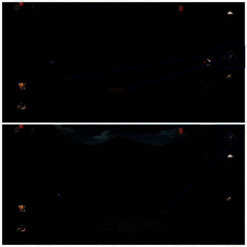 用小石头吓猪及出现妇人的画面