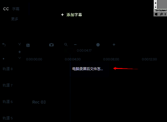 调整字幕时间节点示例图片