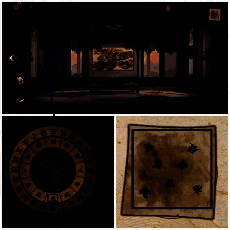 箱子上机关及印字纸线索界面