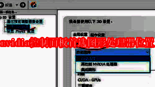NVIDIA控制面板相关界面示例图1