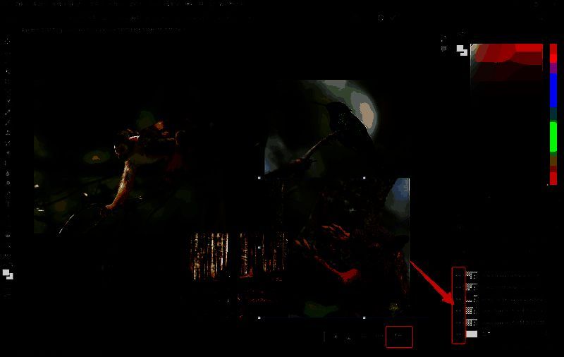 隐藏图层操作界面图