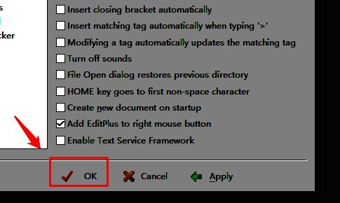 点击 OK 按钮的界面图