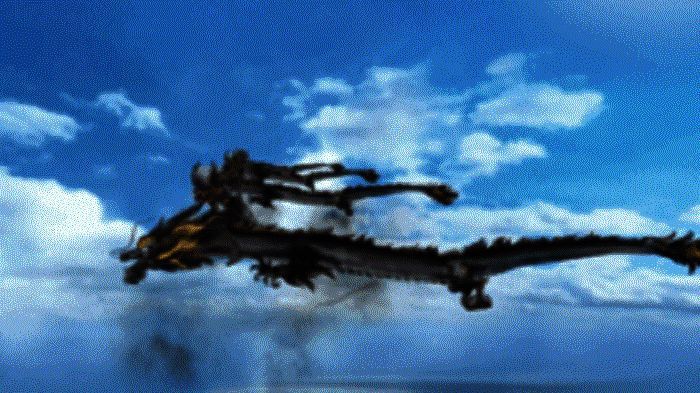 王嘉尔与水墨神龙融合动态图2