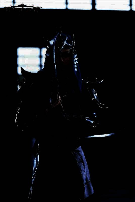 Coser身着雾刃服饰现场展示