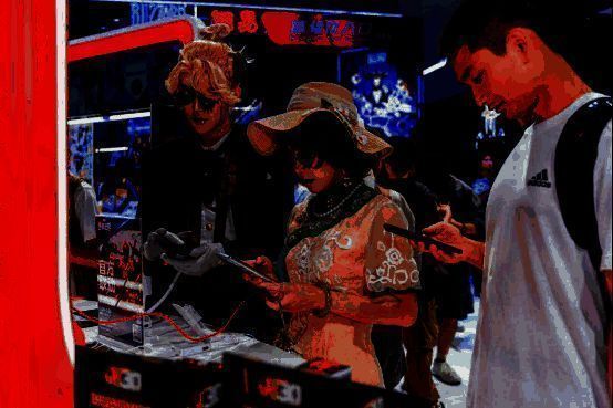 新游试玩区现场画面