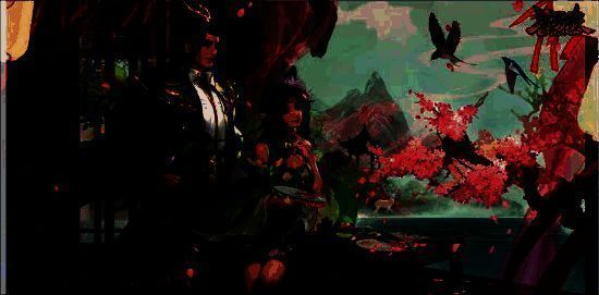 《三国杀OL》孙茹与界陆逊情侣皮肤宣传图