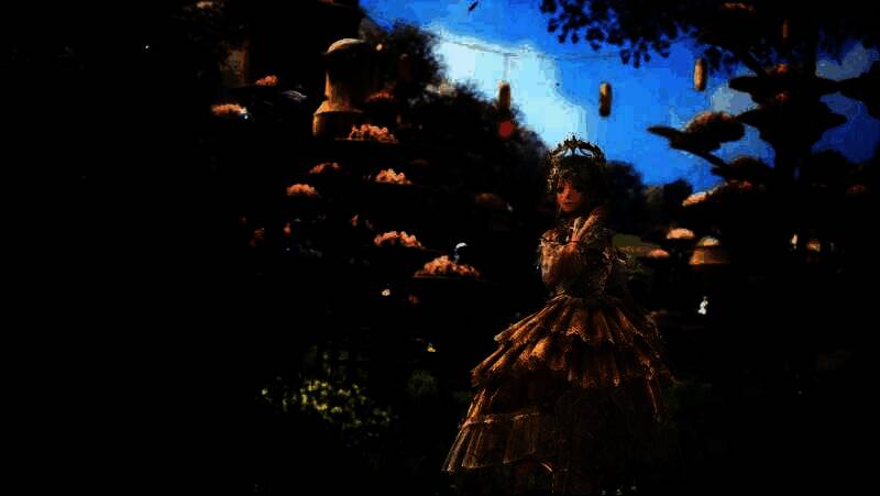 玩家在游戏中拍照画面