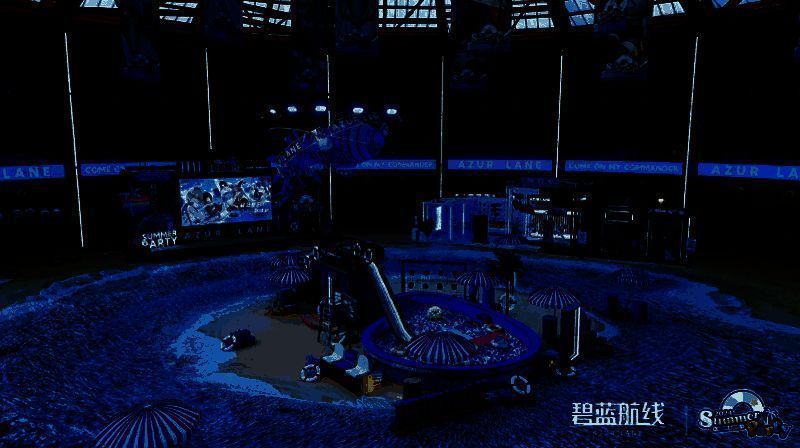 《碧蓝航线》2024港区盛夏清凉节上海站嘉年华现场一景