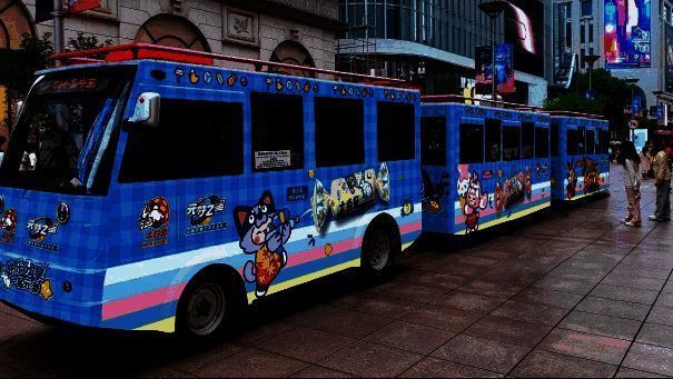 元梦之星×大白兔主题铛铛车外观图