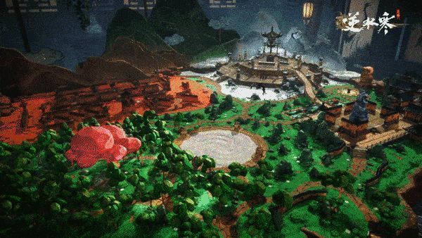 《逆水寒手游》游戏地图机关动图