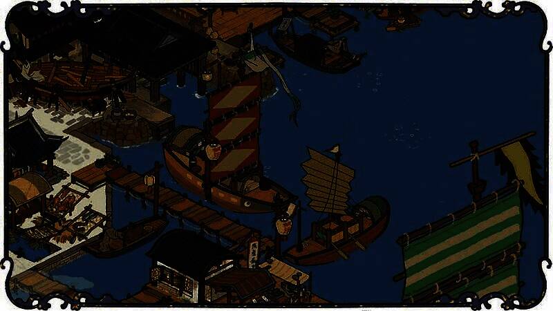 《江南百景图》宁波府商船图