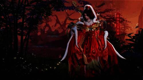 昭君仙友角色展示图,身着异域风情服饰,背景为沙漠与花海交织