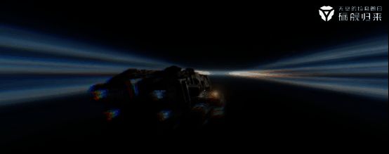 量子纠缠特效展示,星云被能量涟漪染上渐变色彩