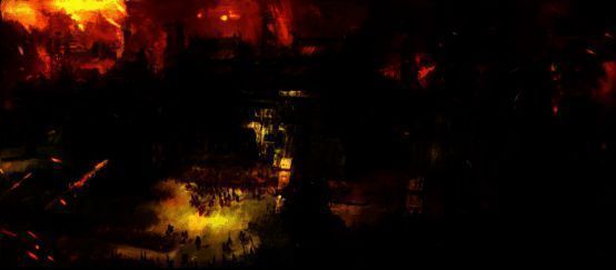 博望坡火光冲天,诸葛亮设伏火烧曹军,场面震撼