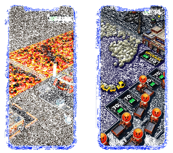 《Trash Tycoon》万圣节主题河流背景与地面纹理AI生成过程