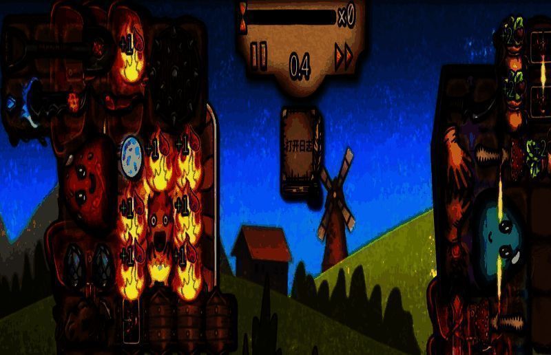 吸血流角色手持带血武器,周身环绕吸血光环