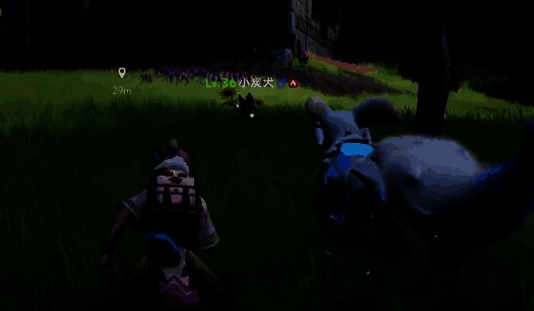 小炭犬战斗场景,展现其群攻技能效果