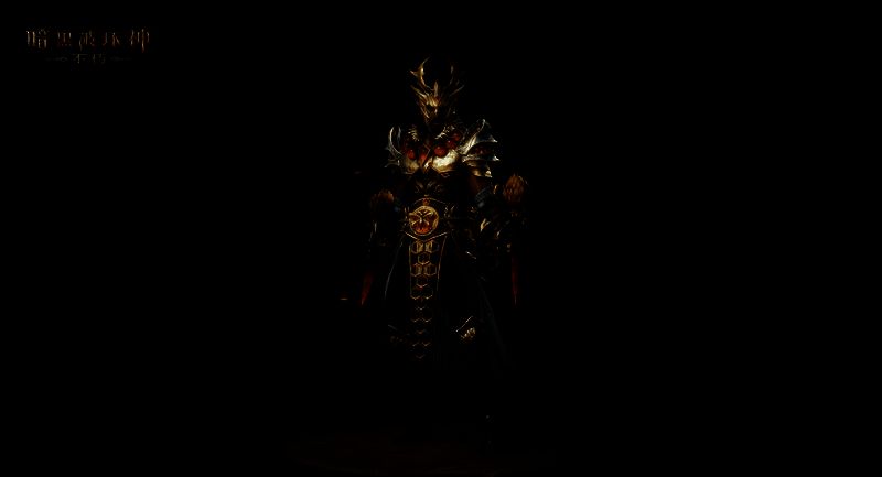 凝珀守卫头部特写，节肢复眼设计，锐利光芒闪耀