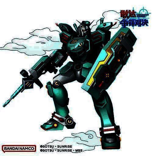 巳蛇敢达战斗姿态展示,手持武器,姿态威武