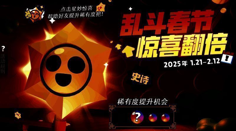 新春惊喜活动界面展示,包含抽奖与好友助力功能