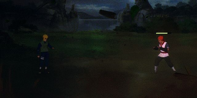 水门施展螺旋闪光超轮舞吼三式的动态画面,动作流畅炫酷