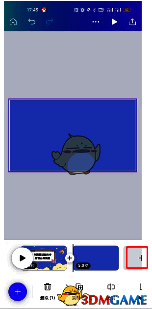 Canva可画视频编辑界面,展示添加视频片段和素材的操作