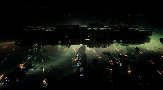 普鲁图斯之盾级战巡舰外观展示，舰体厚重装甲与防御模块清晰可见