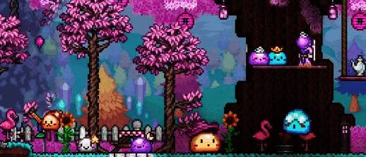 泰拉瑞亚角色使用洞穴探险药水效果展示,周围矿石高亮显示,便于识别和采集