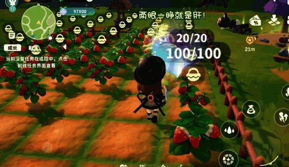 米姆米姆哈游戏界面展示,显示米姆的工作状态和技能标签