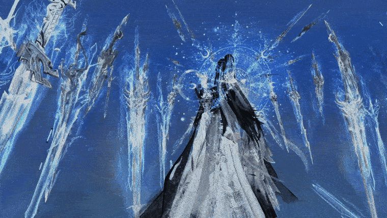 羽翼·剑来开天展示动画,剑翼展开,流光婉转,气势磅礴