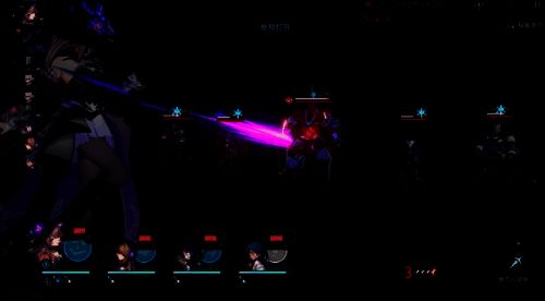 大黑塔战技释放瞬间特效炸裂,敌人被多段伤害击飞