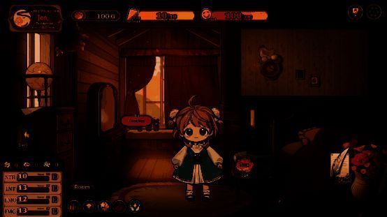 《火山的女儿》游戏主视觉,父女温馨互动场景