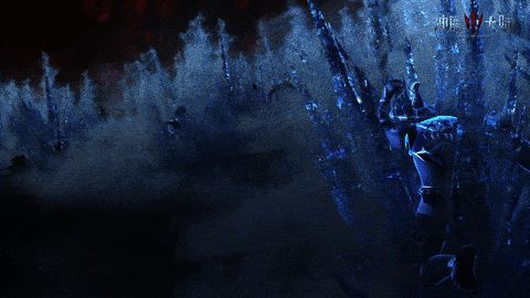 游戏战斗画面,角色施展技能,释放华丽特效,与巨型BOSS激烈对抗