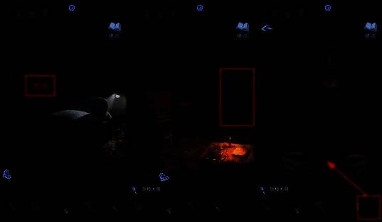 铁枝木偶放置在戏台上,木偶戏即将开始