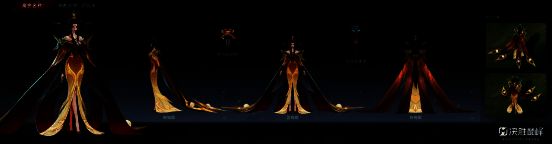 武则天服饰细节图，凤凰羽毛与牡丹花纹交织，极具东方美感