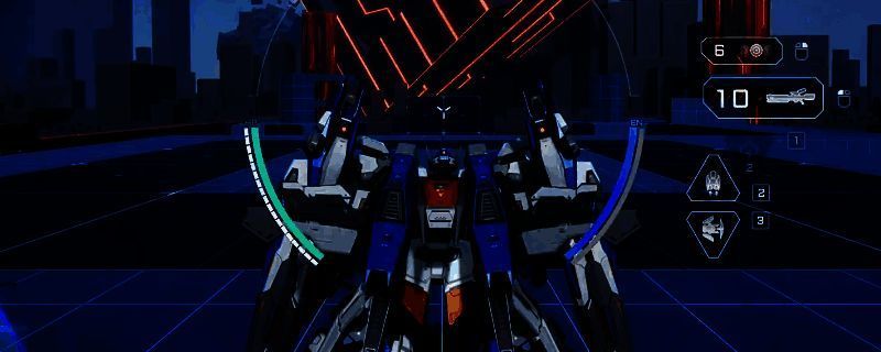 阿奎那机甲在战斗中释放机动射束炮,能量光束划破战场