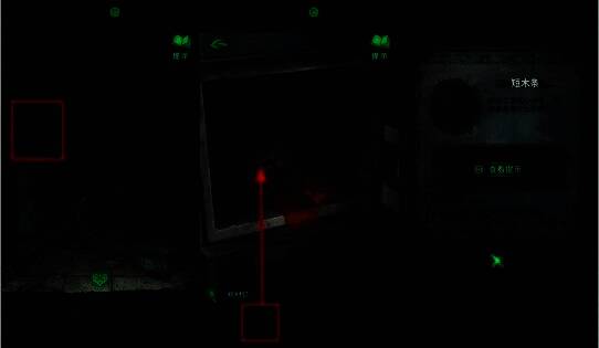 绿色冰箱旁木棺被打开,短木条静静躺在其中