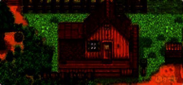 住宅外观展示，初始阶段的简陋木屋造型