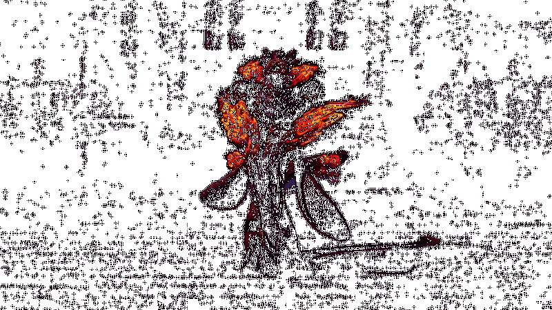 赤鳞啾战斗场景动态图，展示玩家与赤鳞啾激烈对战的精彩瞬间