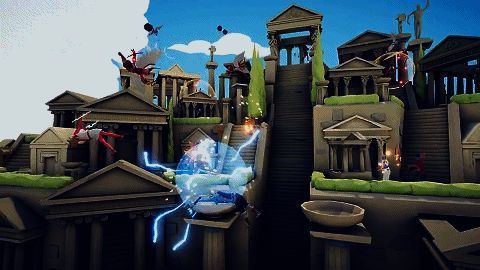 游戏中诸葛亮骑龙戴魔戒霸气登场,敌方士兵纷纷被炸飞,场面极度混乱又搞笑