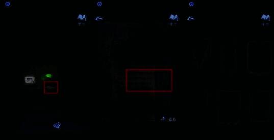 昏暗办公室内墙上挂着两面褪色锦旗,角色正对照书本调整其位置