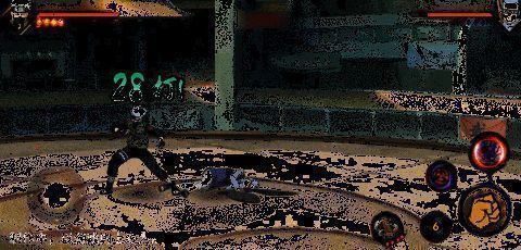 卡卡西从神威空间突然现身重击敌人，地面因冲击波龟裂